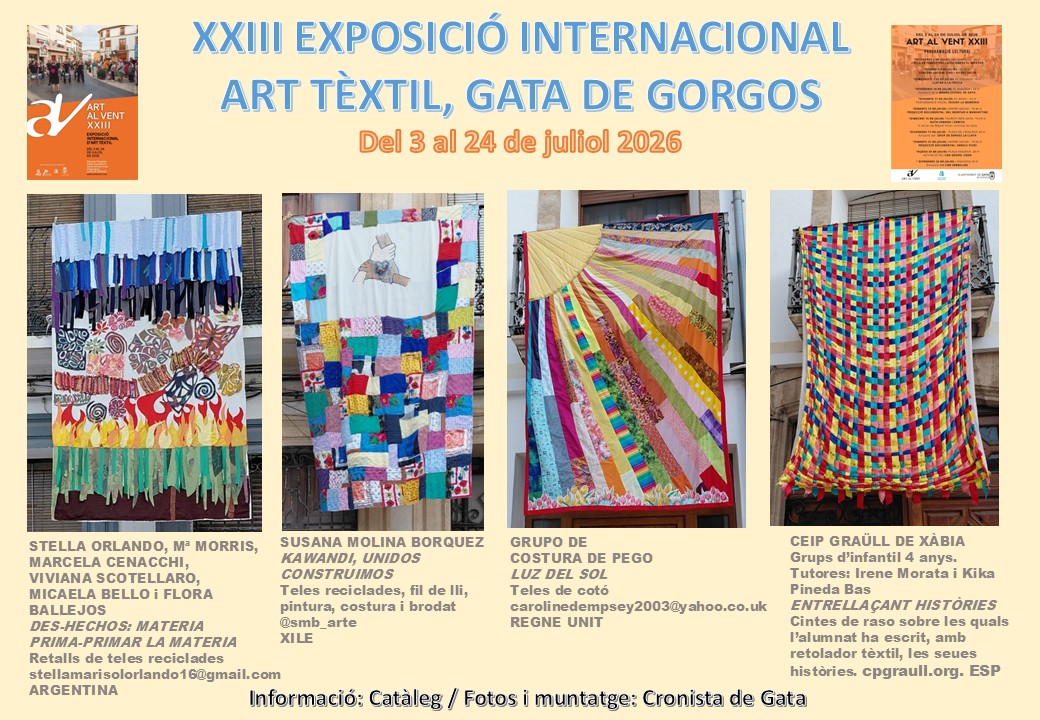 ART AL VENT 2026. GATA. COMENÇA EL NOSTRE PASSEIG VIRTUAL, Obres 1 a 4
