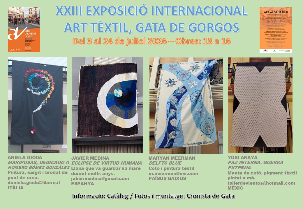 MIRADES URBANES, ART AL VENT, GATA. Obres 13 a 16, de la plaça al carrer