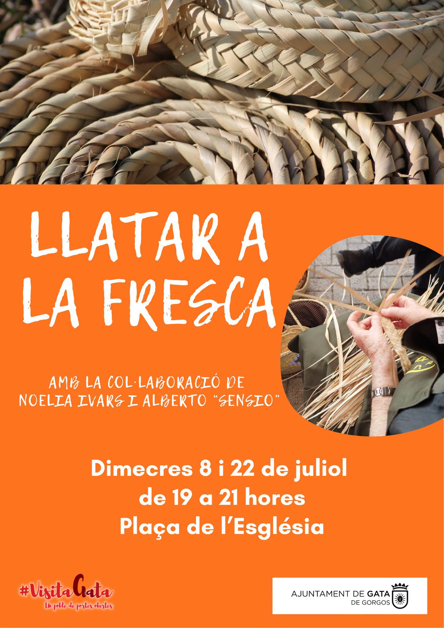 ART AL VENT, HUI ACTIVITAT AL VOLTANT DE LA LLATA: LLATAR A LA FRESCA (19 hores, Plaça Vella)