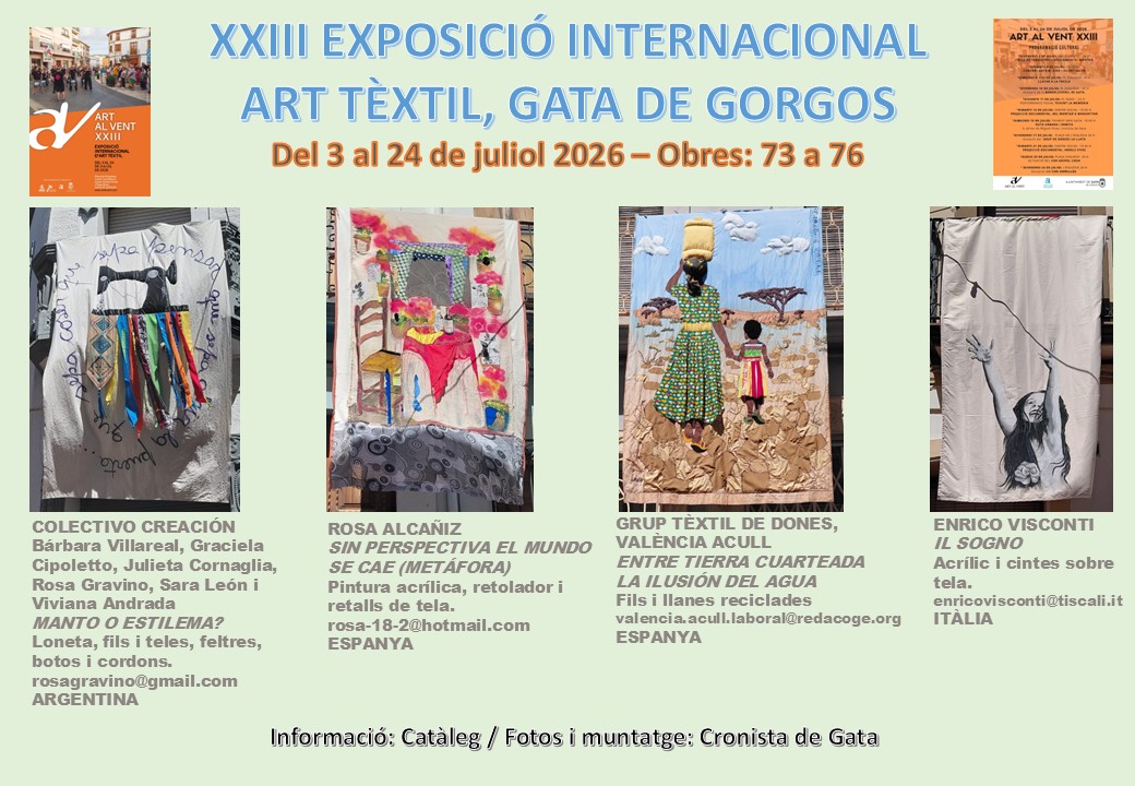 MIRADES URBANES: ACABANT EN TRES DIES ART AL VENT 2026. Carrer Doctor Gómez Ferrer, obres 73 a 76