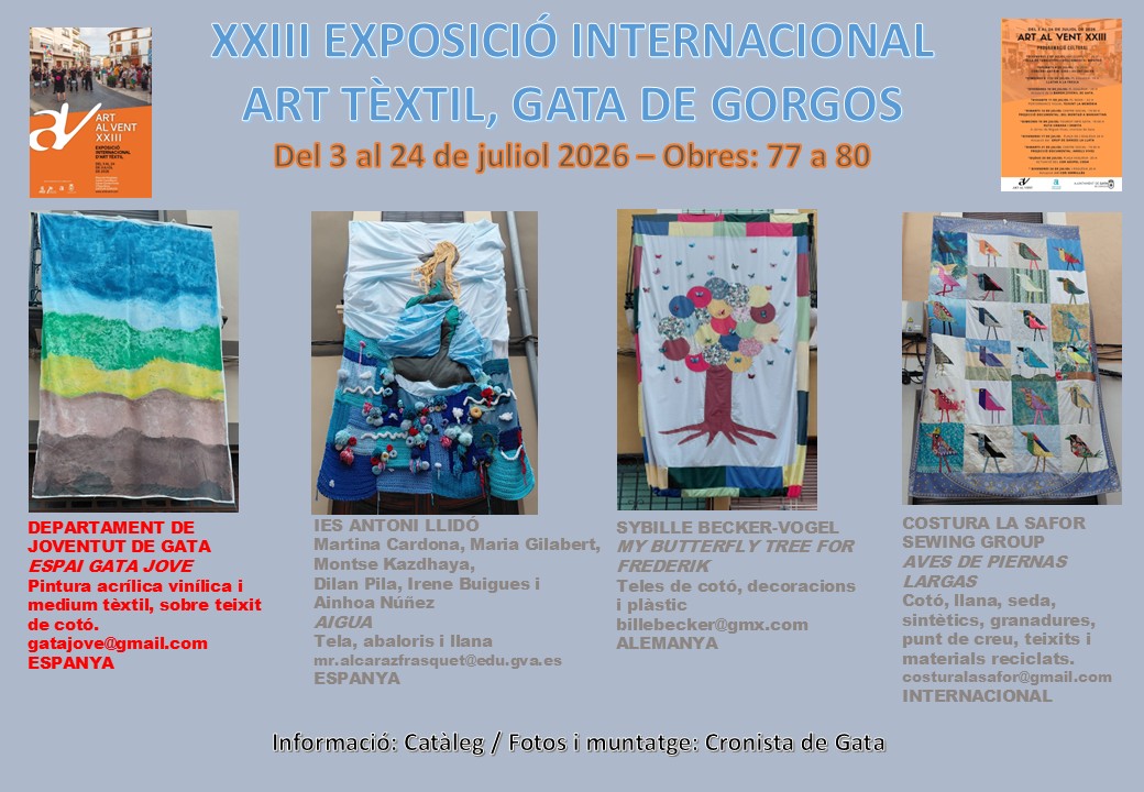 MIRADES URBANES. ART AL VENT 2026 ACABANT. Carrer Doctor Gómez Ferrer. Obres 77 a 80