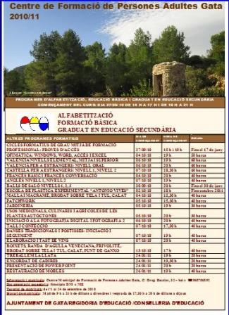 ARRANCA L´ESCOLA D´ADULTS: Matrícules de l´1 al 24 de setembre