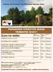 CURSOS FPA, 2n Trimestre. Hui comença la matrícula.