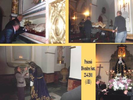 DIVENDRES SANT: Processó del Sant Soterrar. Al final