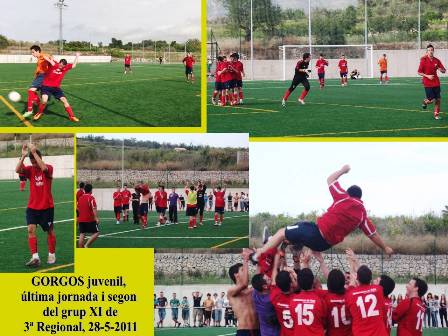 GRAN SEGONA PART A L'ÚLTIM PARTIT DEL GORGOS JUVENIL (5-1) FRONT AL VILLALONGA