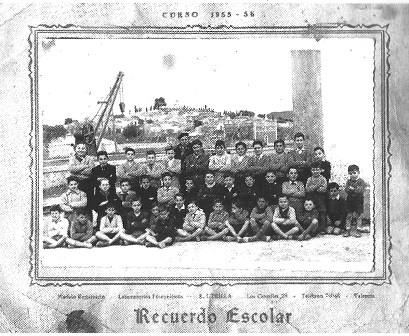 FOTOGRAFIES ANTIGUES (Gata en el record) -469-: Escolars 1955-56