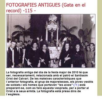 EL CRONISTAFA UN ANY: 6 d'agost de 2010 (dia del Crist, patró de Gata)