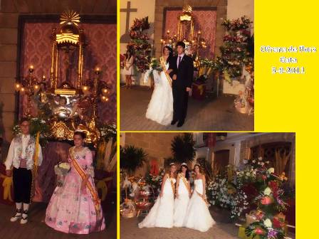 CRÒNICA FESTERA: LA VESPRA I LA FESTA: Ofrena de flors ( V )