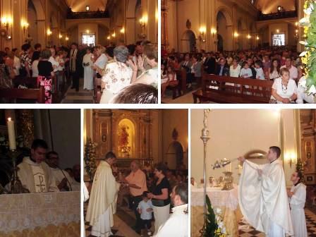 ARRIBA EL NOU RECTOR A GATA ( i II ): la celebració -inauguració del seu ministeri sacerdotal al poble-