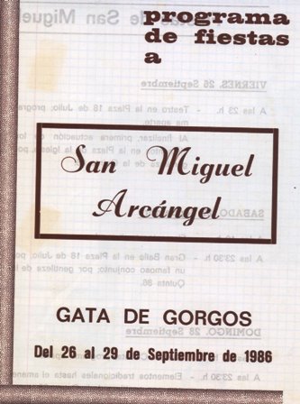 FOTOGRAFIES ANTIGUES (Gata en el record) -533, la del dia Sant Miquel 29/9-
