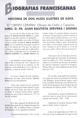 MEUS ARTICLES de festes: 1997, BIOGRAFIES FRANCISCANES ( I )