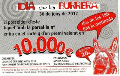 LA BURRA VA CAGAR A LA PARCEL·LA 4 I EL PREMI VA SER PER A ALBERTO DE PEDREGUER