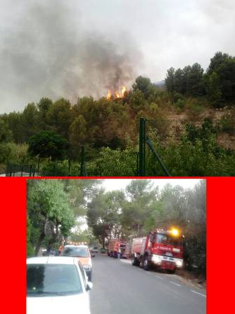 AHIR, UN ALTRE INCENDI PER LA ZONA DE LA FONT D'AIXA