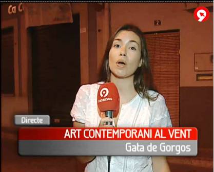 CANAL 9 TVV VA GRAVAR EN DIRECTE L'EXPOSICIÓ ART AL VENT ( I )