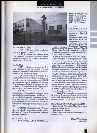 MEUS ARTICLESde festes: 1998, Pinzellades de la Història de Gata: 1943-1950 (VI) - i III -