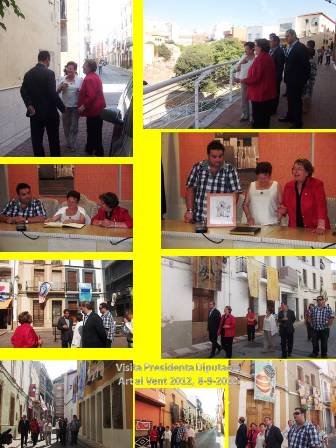 LA PRESIDENTA DE LA DIPUTACIÓ PROVINCIAL, LUISA PASTOR LILLO, VISITA ART AL VENT