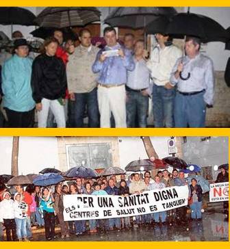 LA PREMSA PARLA dela manifestació contra el tancament d'urgències nocturnes