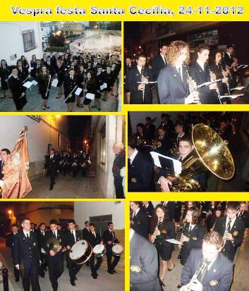 LA BANDA FA LA VESPRAI LA FESTA: Santa Cecília 2012