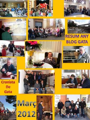 NOU ANY 2013. SEGUIX EL RESUM DE L'ANY PASSAT: Març 2012
