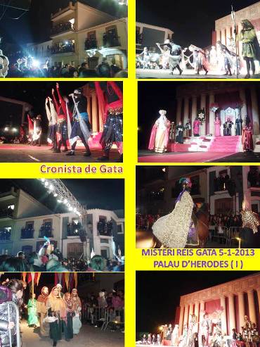 EXTRAORDINÀRIA ESCENIFICACIÓ DEL MISTERI DELS REIS MAGS A GATA: Palau d'Herodes ( I )