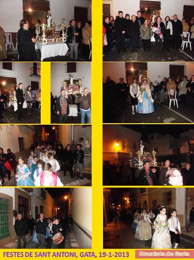 FESTES AL RAVAL, EN HONOR A SANT ANTONI: processó i ofrena