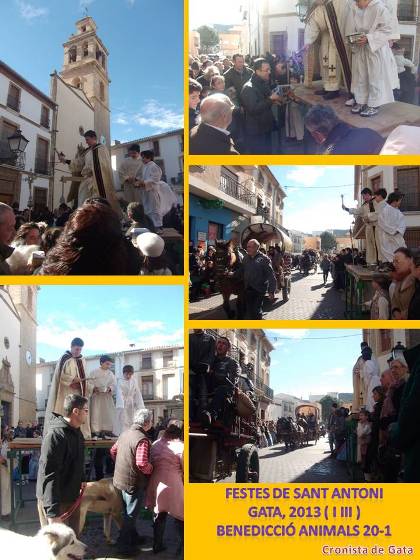 FESTES DE SANT ANTONI GATA 2013 ( i III ): la benedicció dels animals