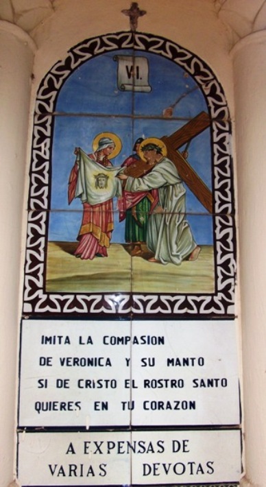 Hª LOCAL: CAPELLES A GATA. VIª estació: La Verònica esbandeix el rostre de Jesús