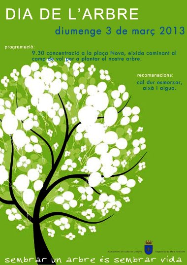 DIUMENGE 3 DE MARÇ, TAMBÉ DIA DE L'ARBRE A GATA