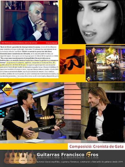 LA CANTANT AMY WINEHOUSE VA ESTAR A GATAi va comprar una guitarra BROS