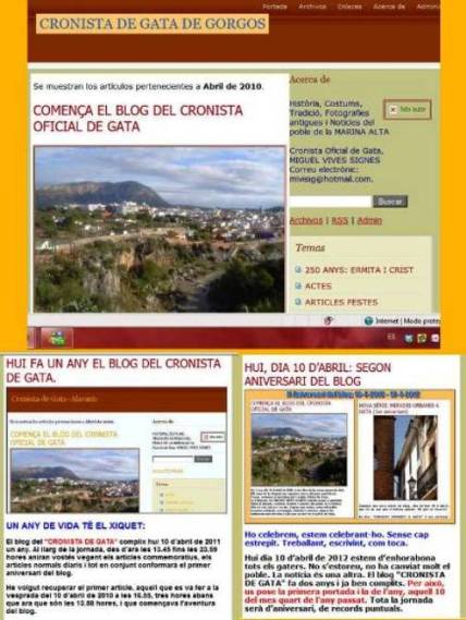 ESTEM A 20 DIES DE COMPLIR EL BLOG EL TERCER ANIVERSARI; SERÀ EL 10 D'ABRIL