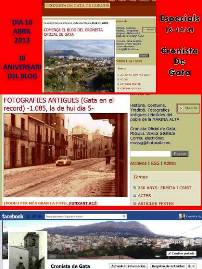 ¡¡¡ HUI ÉS EL TERCER ANIVERSARI DEL BLOG CRONISTA DE GATA !!