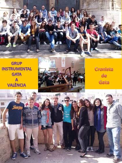 EL GRUP INSTRUMENTAL DE GATA PARTICIPA EN L'ENCONTRE MUSICAL A VALÈNCIA
