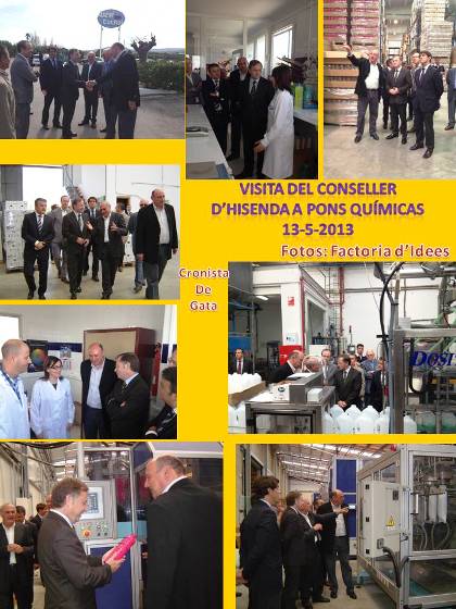 VISITA DEL CONSELLER D'HISENDA A PONS QUÍMICAS, EMPRESA GATERA EN TERME DE XÀBIA