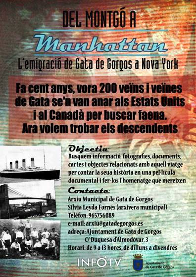 RECORDEU QUE ES BUSQUEN FAMILIARS DE GATERS QUE VAN ANAR A NOVA YORK