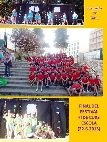 AHIR PER LA VESPRADA VA ACABAR EL FESTIVAL ESCOLAR FI DE CURS