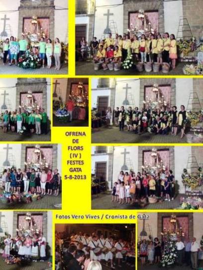 FESTES GATA: OFRENA DE FLORS ( IV ): quintaes i associacions