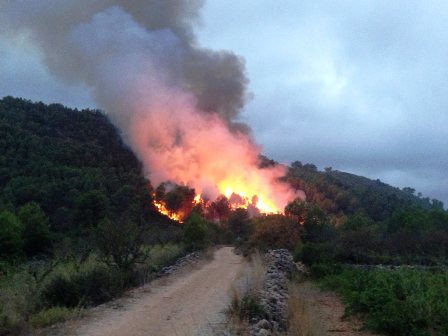 EL POBLE VEÍ DE LLÍBER PATIX UN NOU INCENDI