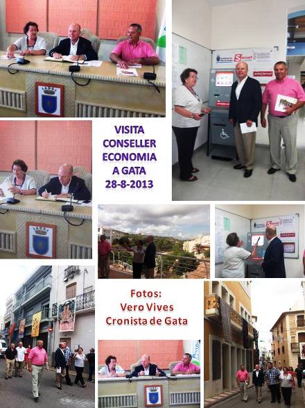 EL CONSELLER D'ECONOMIA VISITA GATA