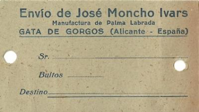 GATA, ANYS 40-60 (Segle XX), VISTA A TRAVÉS DUNA INDÚSTRIA LOCAL ( V )