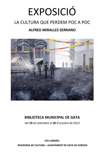 LA BIBLIOTECA ACULLIRÀ UNA EXPOSICIÓ D'ALFRED MIRALLES