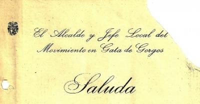 GATA, ANYS 40-60 (Segle XX), VISTA A TRAVÉS DUNA INDÚSTRIA LOCAL ( XV )