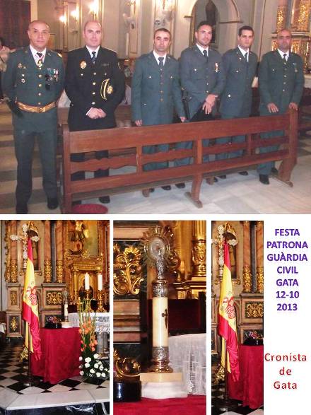 ELS MEMBRES DEL COS DE LA GUÀRDIA CIVIL A GATA CELEBREN LA SEUA PATRONA