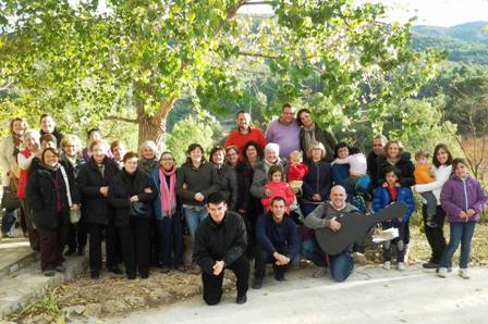 UN GRUP DE FELIGRESOS DE LA PARRÒQUIA DE GATA, PARTICIPANTS D'EXERCICIS ESPIRITUALS A SETAIGÜES