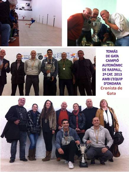 GATA TÉ JA UN CAMPIÓ AUTONÒMIC DE RASPALL: TOMÀS, fill de Tomás i Pepa