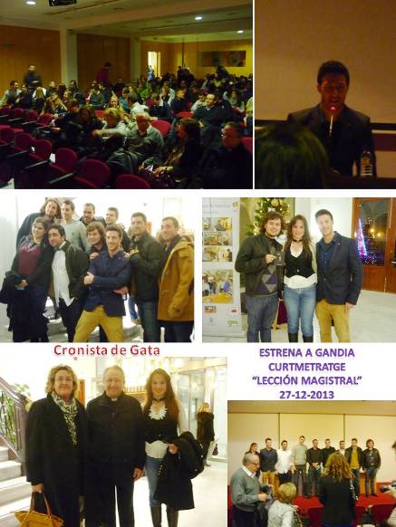 S'ESTRENA A GANDIA EL CURTMETRATGE LECCIÓN MAGISTRAL ON ACTUA EL GATER SERGI MONFORT