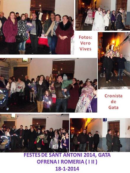 EL TEMPS HA RESPECTAT L'OFRENA I LA ROMERIA ( i II ): Festes a Sant Antoni 2014