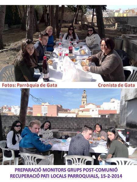 RECUPEREN EL PATI INTERIOR DELS LOCALS PARROQUIALS