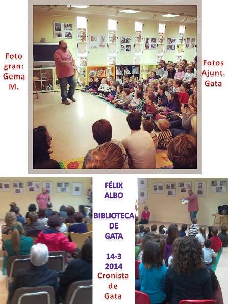 AHIR, ANIMACIÓ LECTORA (CONTACONTES) A LA BIBLIOTECA, AMB FÉLIX ALBO