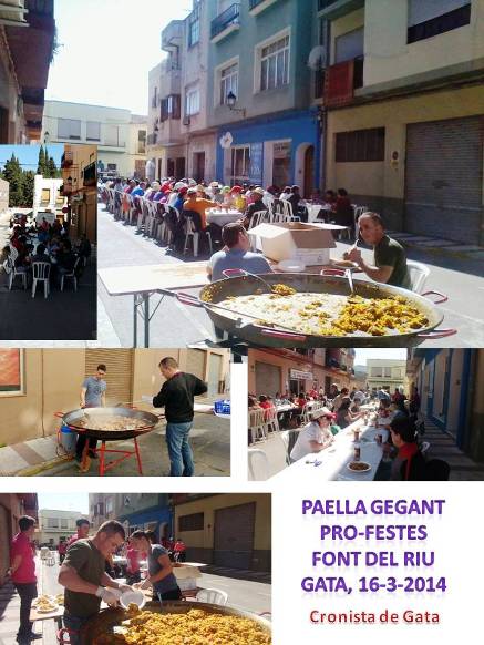 PRO-FESTES: PAELLA GEGANT, AL BARRI DE LA FONT DEL RIU