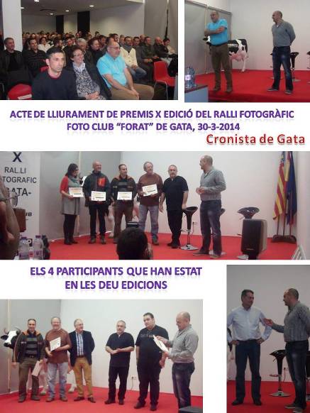 ÈXIT DE PARTICIPACIÓ AL X RALLI FOTOGRÀFIC DE GATA ( I )